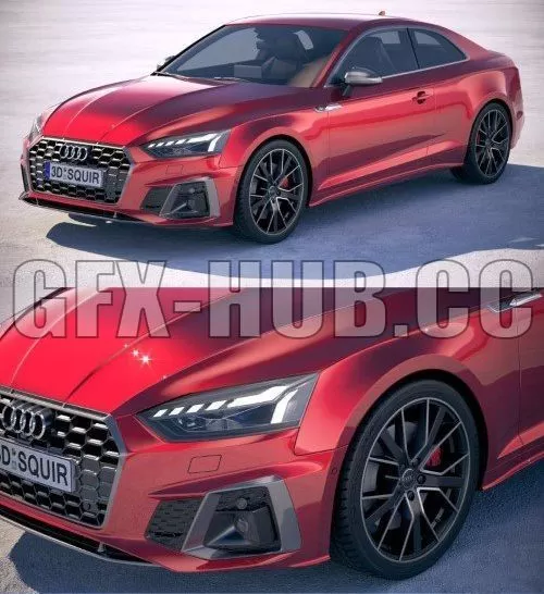 CAR – Audi S5 Coupe 2020 3D Model CAR – Audi S5 Coupe 2020 3D Model