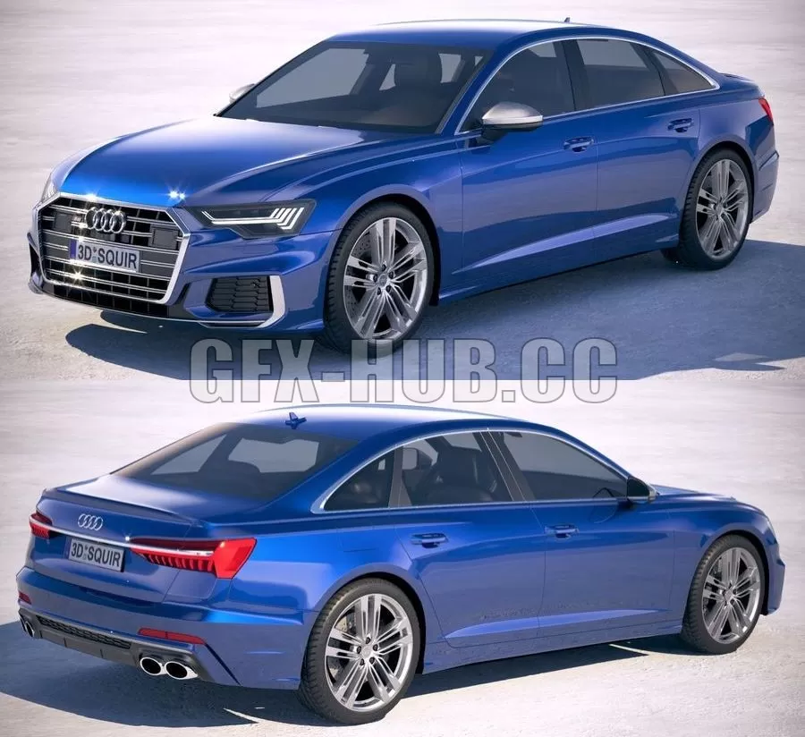 CAR – Audi S6 2020 car 3D Model CAR – Audi S6 2020 car 3D Model