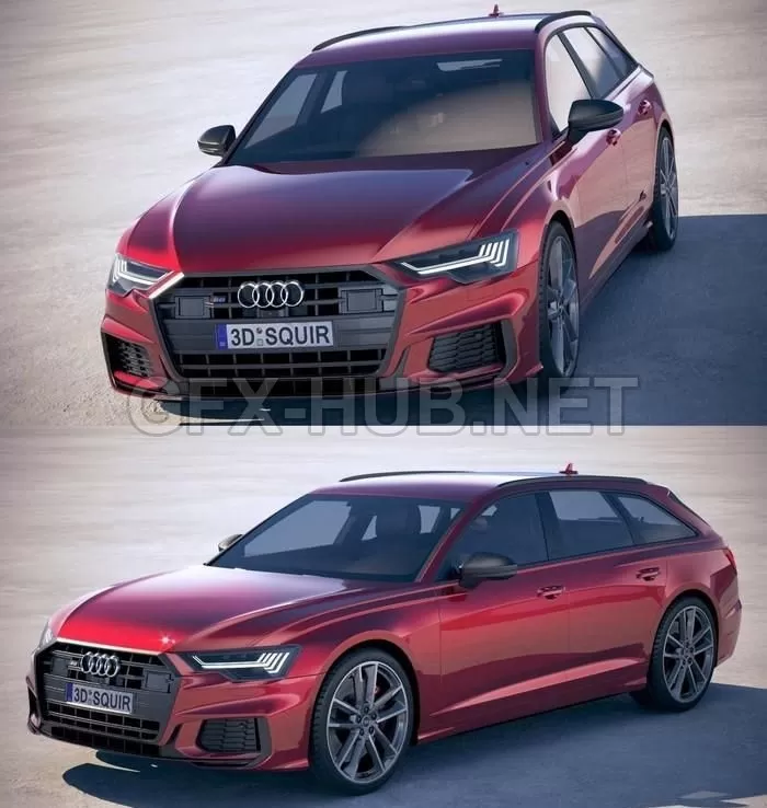 CAR – Audi S6 Avant 2020 3D Model CAR – Audi S6 Avant 2020 3D Model