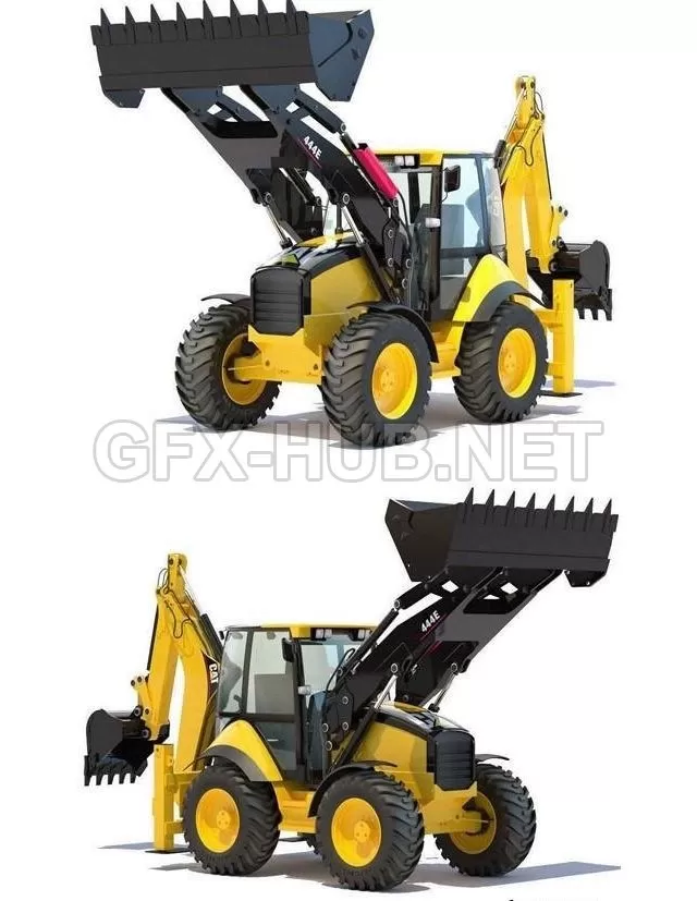 CAR – Backhoe Loader 3D Model CAR – Backhoe Loader 3D Model