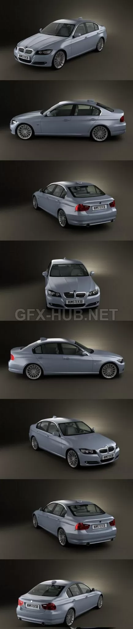 CAR – BMW 3 Series Sedan 2011 3D Model CAR – BMW 3 Series Sedan 2011 3D Model
