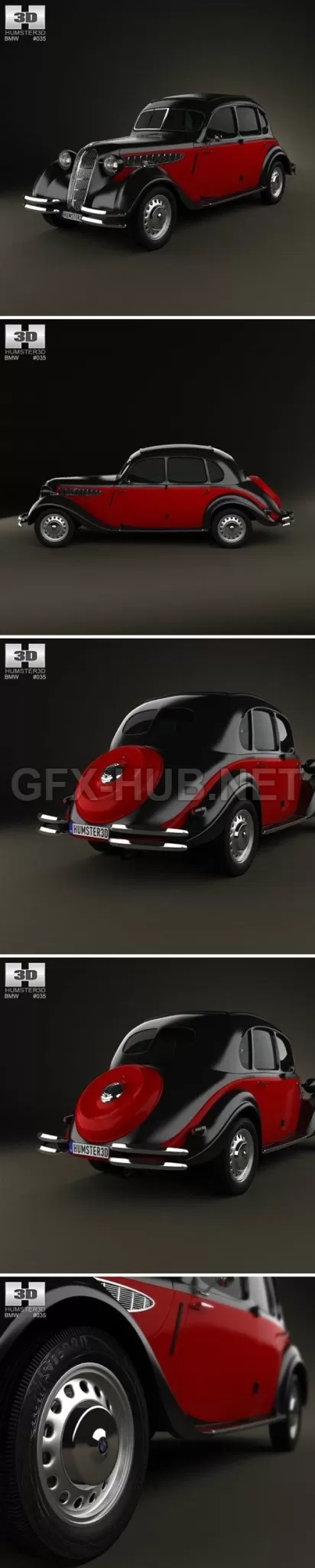 CAR – BMW 326 1941 3D Model CAR – BMW 326 1941 3D Model