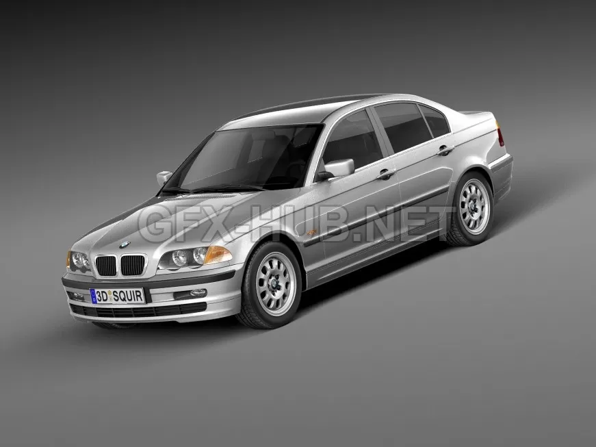 CAR – BMW 3-series e46 1998-2001 sedan 3D Model CAR – BMW 3-series e46 1998-2001 sedan 3D Model