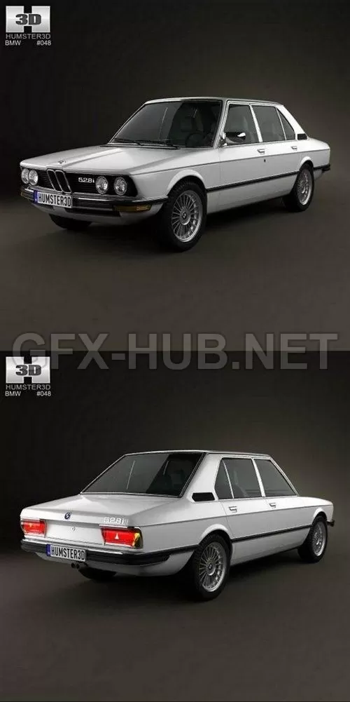CAR – BMW 5 Series sedan (E12) 1978 3D Model CAR – BMW 5 Series sedan (E12) 1978 3D Model