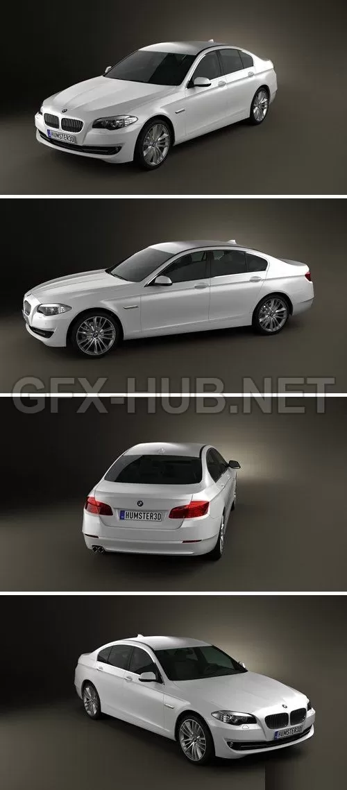 CAR – BMW 5 series sedan 2011 3D Model CAR – BMW 5 series sedan 2011 3D Model