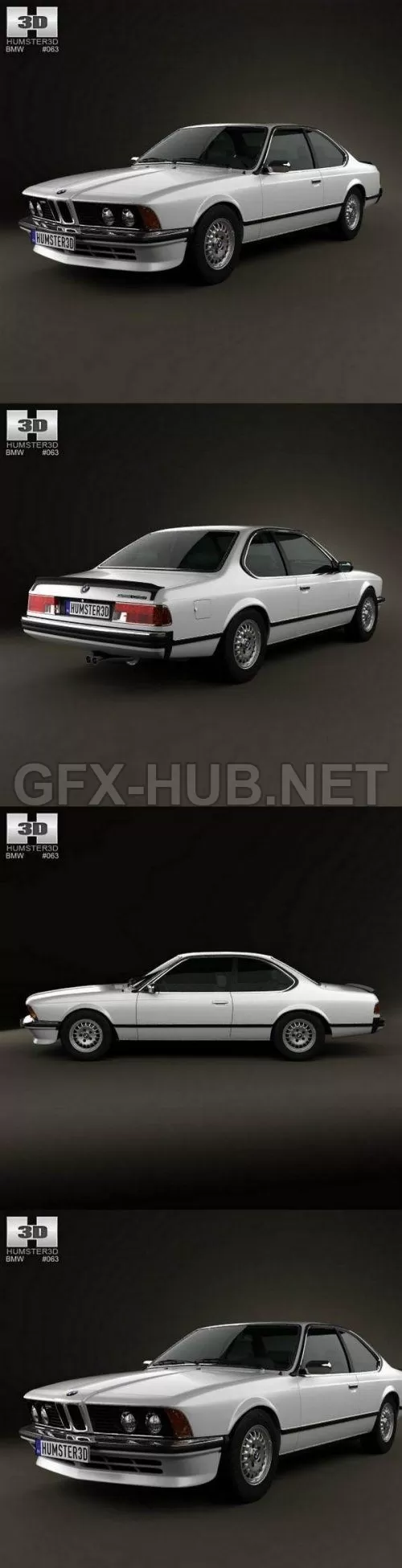 CAR – BMW 6 Series (E24) 1978 3D Model CAR – BMW 6 Series (E24) 1978 3D Model