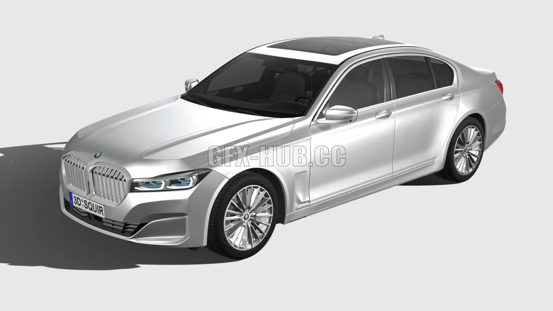 CAR – BMW 7-series G12 short 2020 3D Model CAR – BMW 7-series G12 short 2020 3D Model