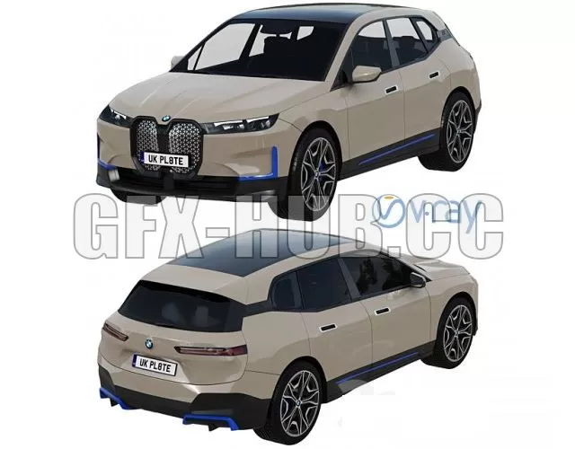 CAR – BMW IX crossover 3D Model CAR – BMW IX crossover 3D Model