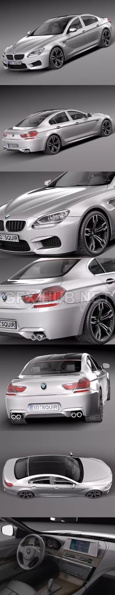CAR – BMW M6 Gran Coupe 2014 – 3D Model CAR – BMW M6 Gran Coupe 2014 – 3D Model