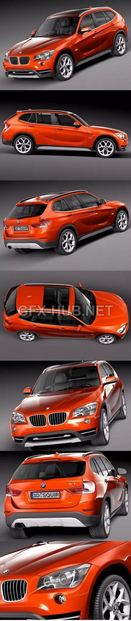 CAR – BMW X1 2013 3D Model CAR – BMW X1 2013 3D Model