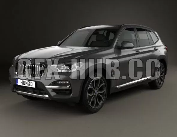 CAR – BMW X3 (G01) xLine with HQ interior 2020 3D Model CAR – BMW X3 (G01) xLine with HQ interior 2020 3D Model