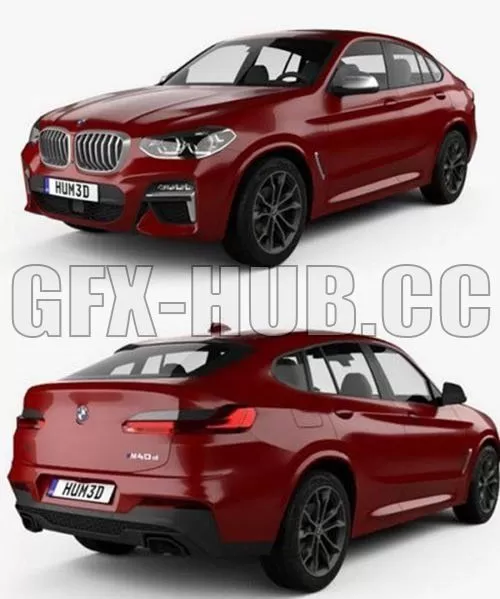 CAR – BMW X4 M sport (G02) 2019 3D Model CAR – BMW X4 M sport (G02) 2019 3D Model