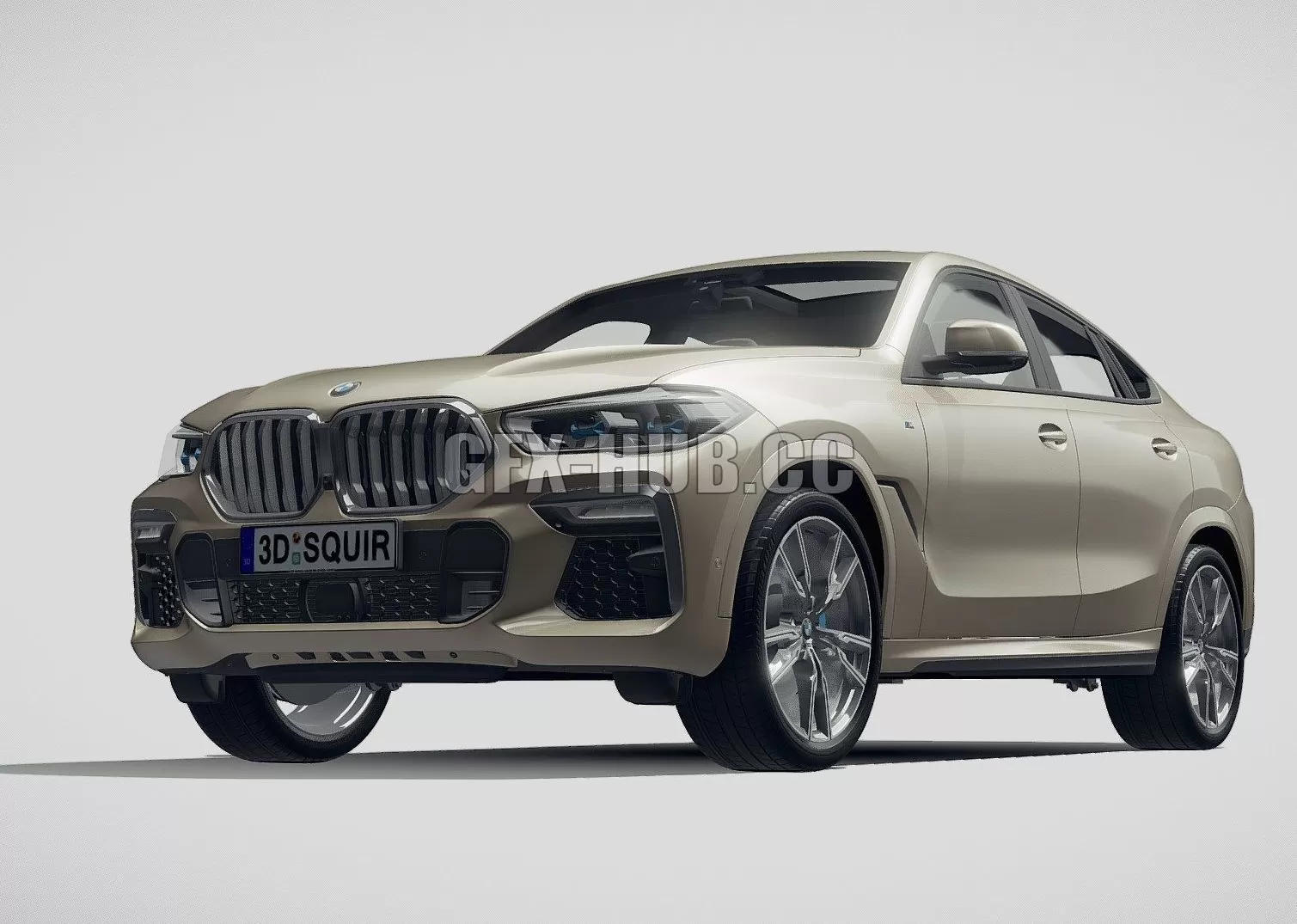 CAR – BMW X6 M50i 2020 3D Model CAR – BMW X6 M50i 2020 3D Model