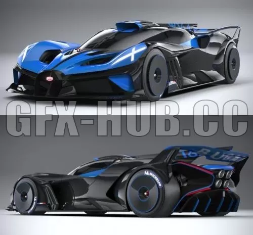 CAR – Bugatti Bolide Concept Car 2020 3D Model CAR – Bugatti Bolide Concept Car 2020 3D Model