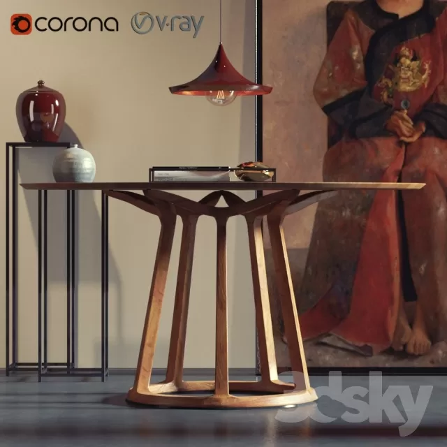 3DSKYMODEL – Dining Table sets – 4317