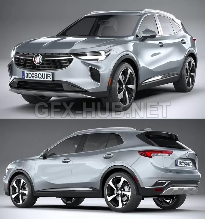 CAR – Buick Envision 2021 3D Model CAR – Buick Envision 2021 3D Model