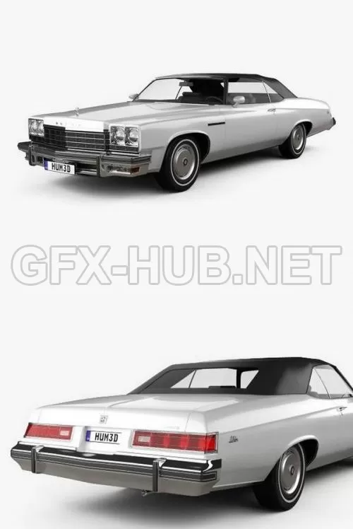 CAR – Buick LeSabre convertible 1975 3D Model CAR – Buick LeSabre convertible 1975 3D Model