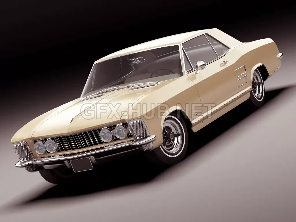 CAR – Buick Riviera 1963 3D Model CAR – Buick Riviera 1963 3D Model