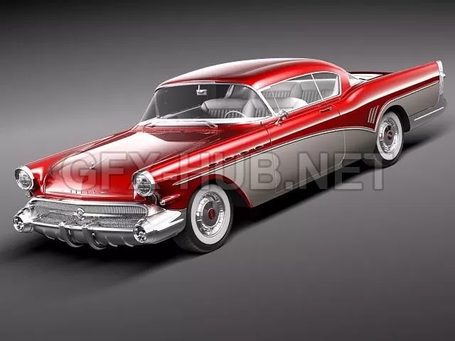 CAR – Buick Roadmaster 1957 3D Model CAR – Buick Roadmaster 1957 3D Model