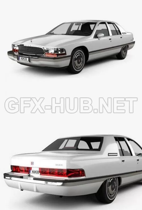 CAR – Buick Roadmaster sedan 1991 3D Model CAR – Buick Roadmaster sedan 1991 3D Model