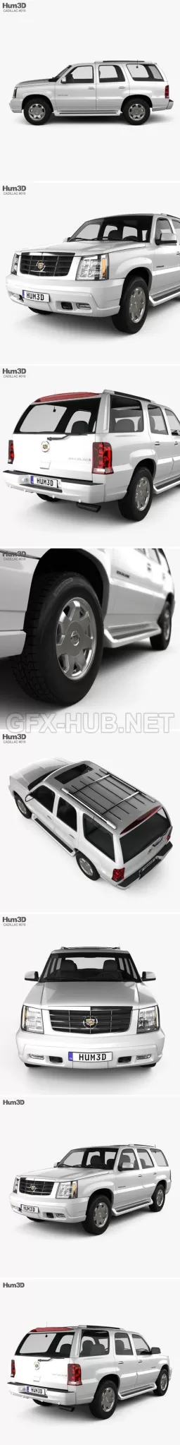 CAR – Cadillac Escalade 2002 3D Model CAR – Cadillac Escalade 2002 3D Model