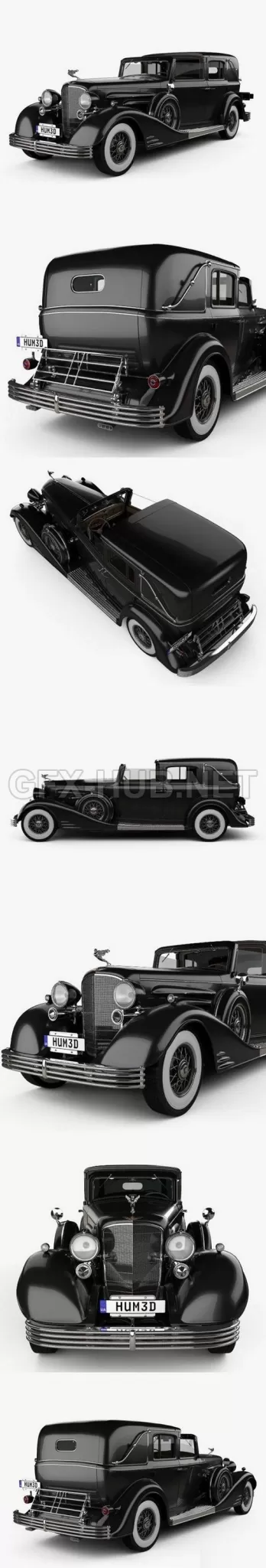 CAR – Cadillac V-16 town car 1933 3D Model CAR – Cadillac V-16 town car 1933 3D Model