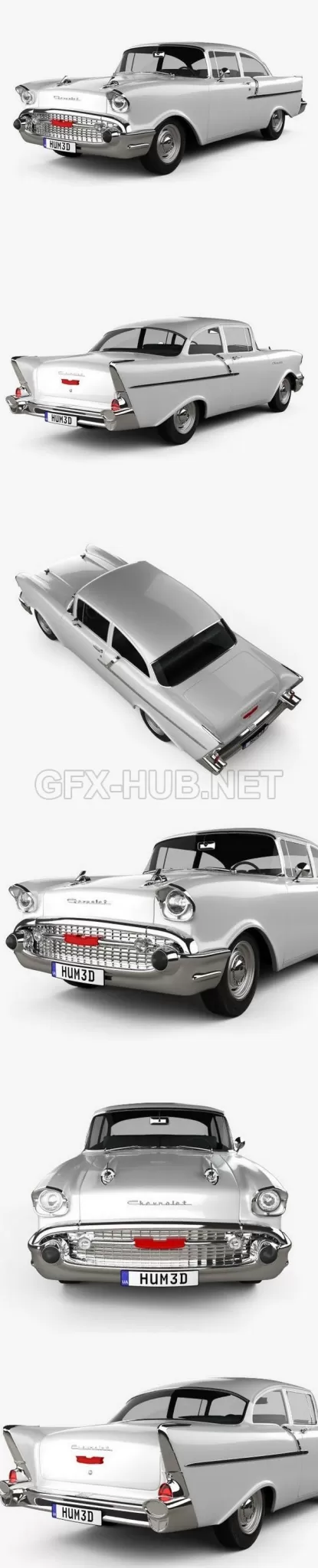 CAR – Chevrolet 150 sedan 1957 3D Model CAR – Chevrolet 150 sedan 1957 3D Model