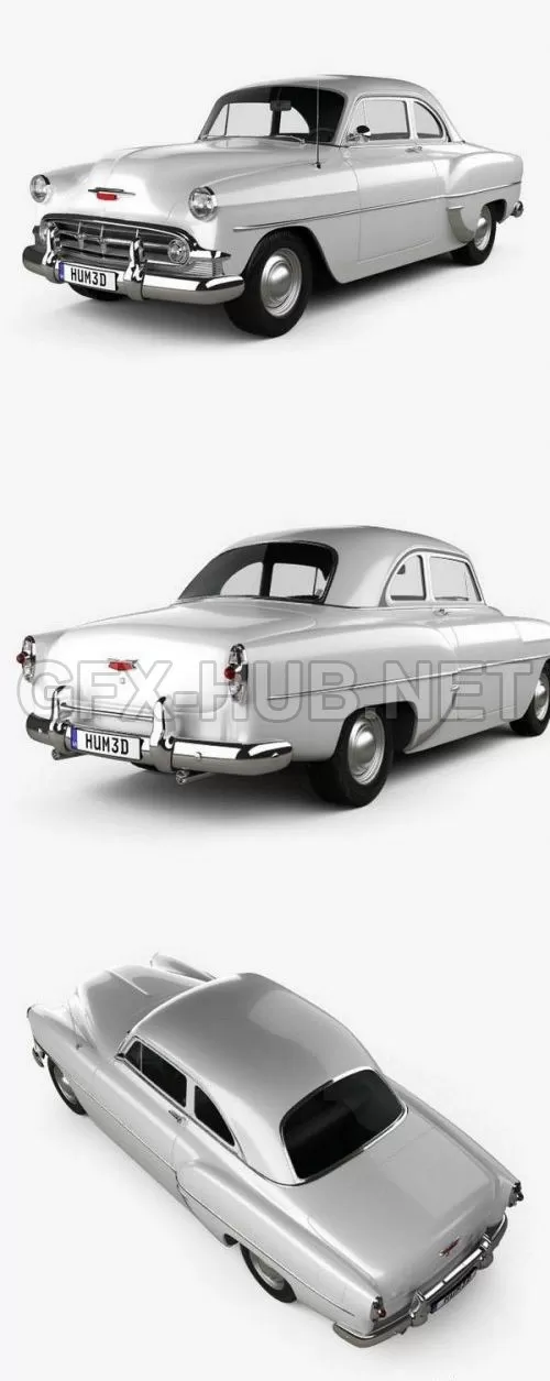 CAR – Chevrolet 210 Club Coupe 1953 3D Model CAR – Chevrolet 210 Club Coupe 1953 3D Model