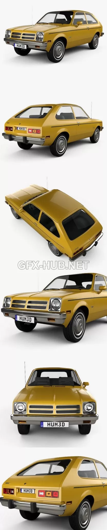 CAR – Chevrolet Chevette coupe 1976 3D Model CAR – Chevrolet Chevette coupe 1976 3D Model