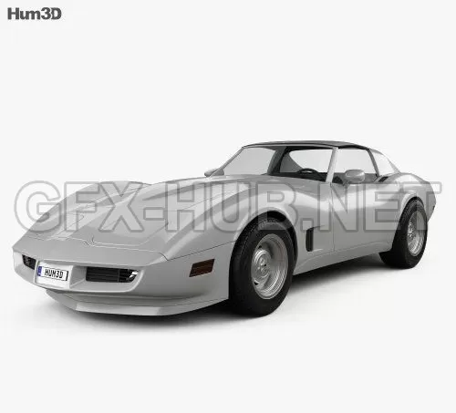 CAR – Chevrolet Corvette Stingray (C3) Coupe 1974 3D Model CAR – Chevrolet Corvette Stingray (C3) Coupe 1974 3D Model