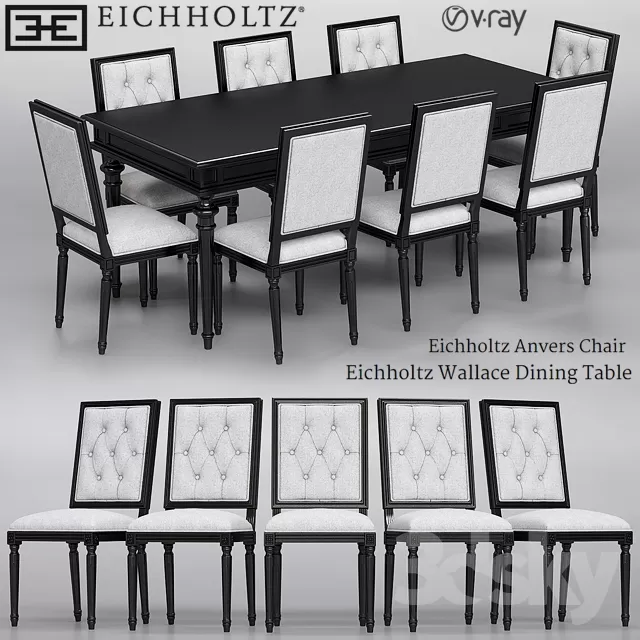 3DSKYMODEL – Dining Table sets – 4325