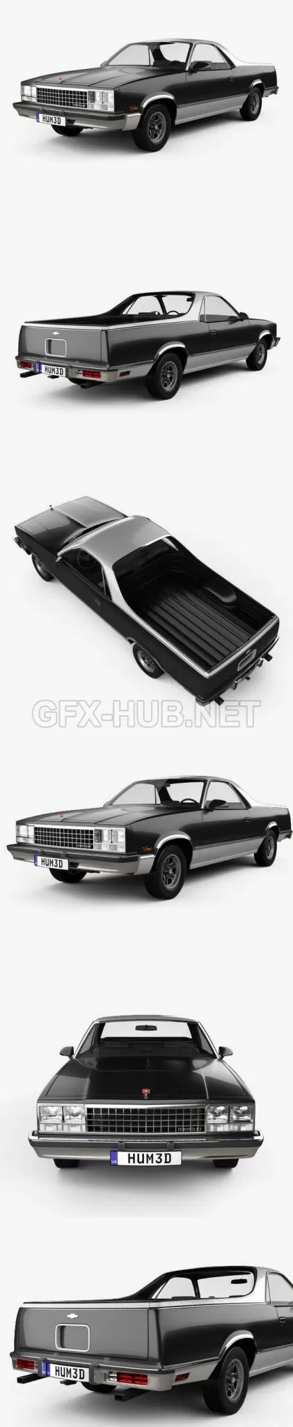 CAR – Chevrolet El Camino 1982 3D Model CAR – Chevrolet El Camino 1982 3D Model