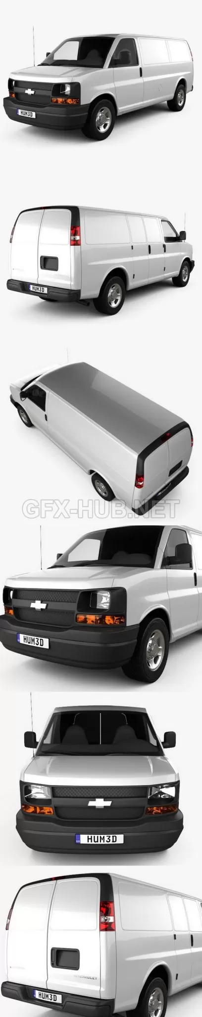 CAR – Chevrolet Express Panel Van 2003 3D Model CAR – Chevrolet Express Panel Van 2003 3D Model