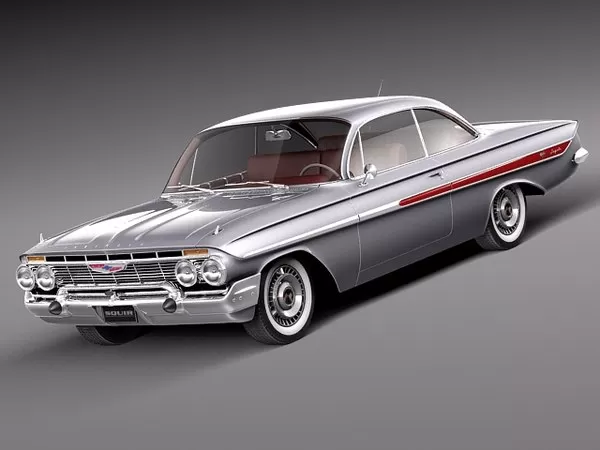 CAR – Chevrolet Impala Coupe 1961 3D Model CAR – Chevrolet Impala Coupe 1961 3D Model