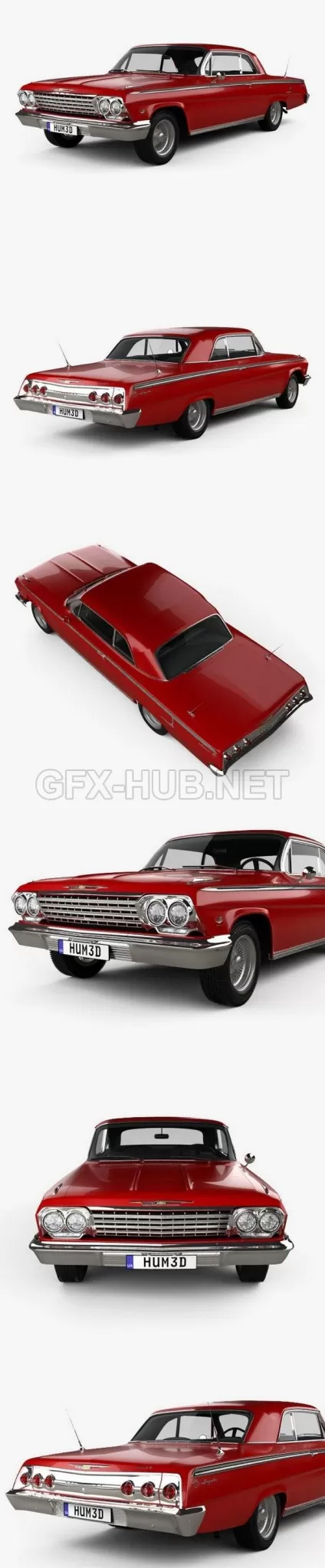 CAR – Chevrolet Impala SS 409 1962 3D Model CAR – Chevrolet Impala SS 409 1962 3D Model