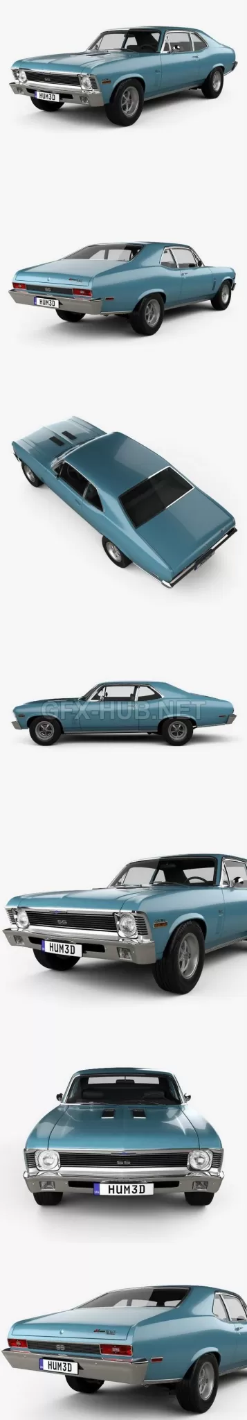 CAR – Chevrolet Nova SS 396 1970  3D Model