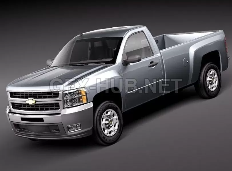 CAR – Chevrolet Silverado 2500hd regular cab 3D Model