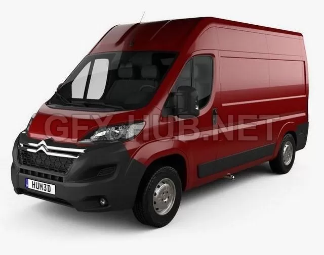 CAR – Citroen Jumper Panel Van L2H2 2015 3D Model