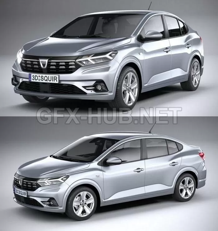CAR – Dacia Logan 2021 3D Model