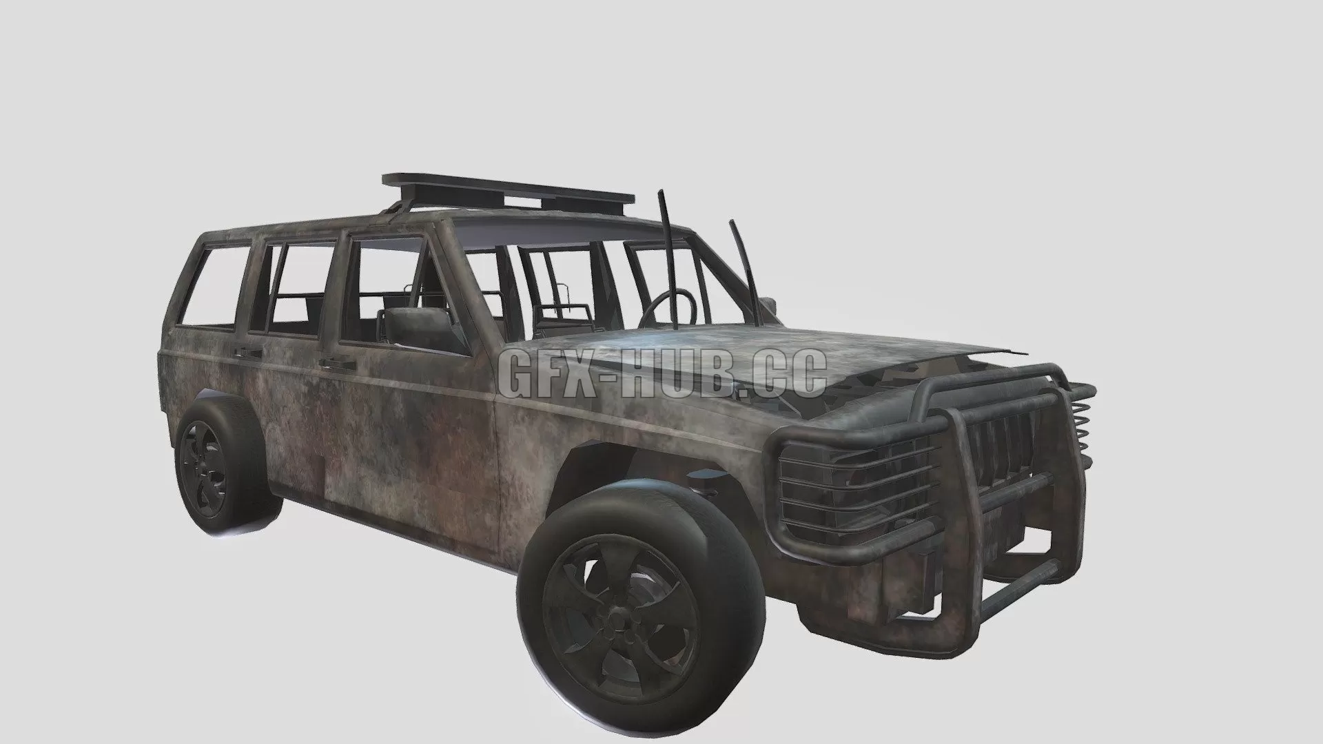 CAR – Destroyed Car 3D Model