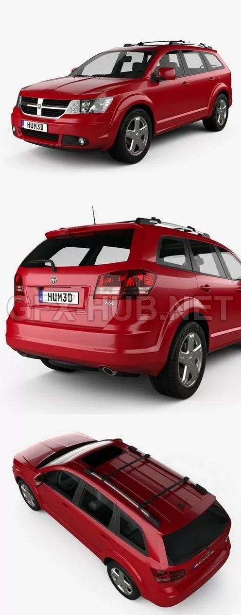 CAR – Dodge Journey RT 2009  3D Model