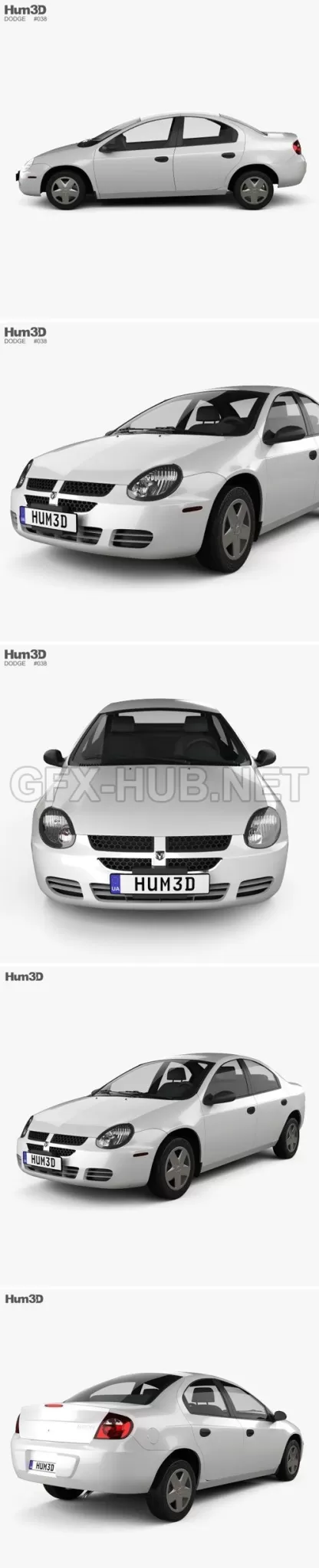 CAR – Dodge Neon 2005  3D Model