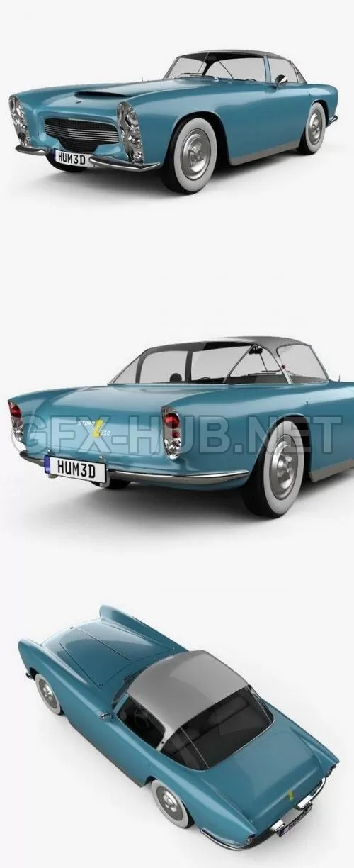 CAR – Dodge Zeder Z-250 1953  3D Model