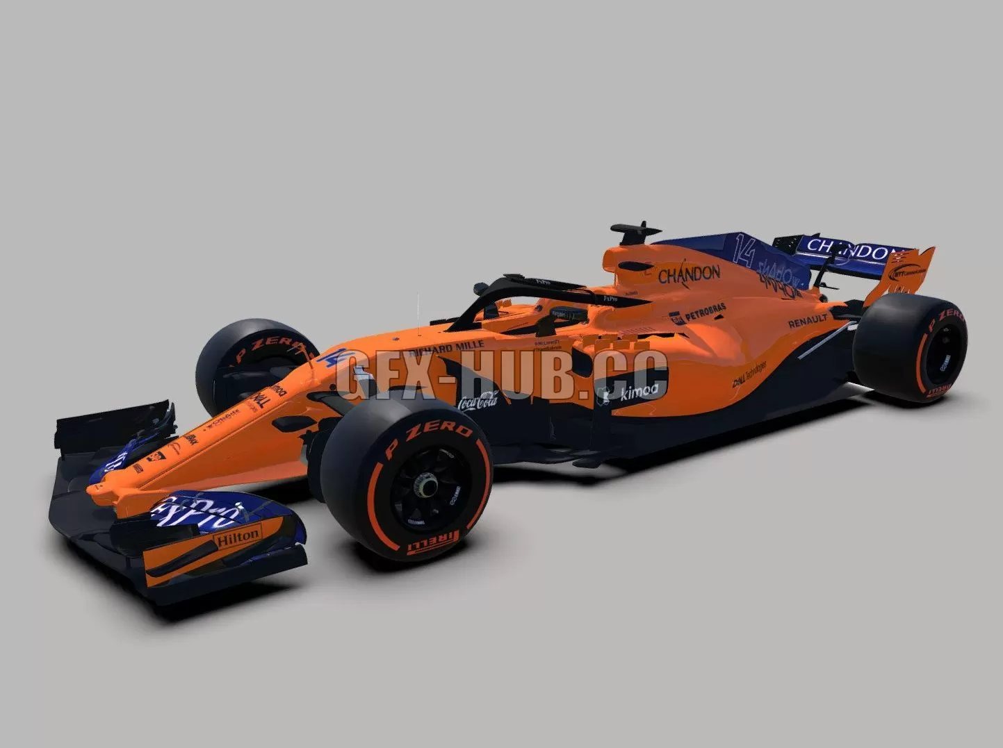 CAR – F1 2018 Mclaren Renault MCL33 3D Model