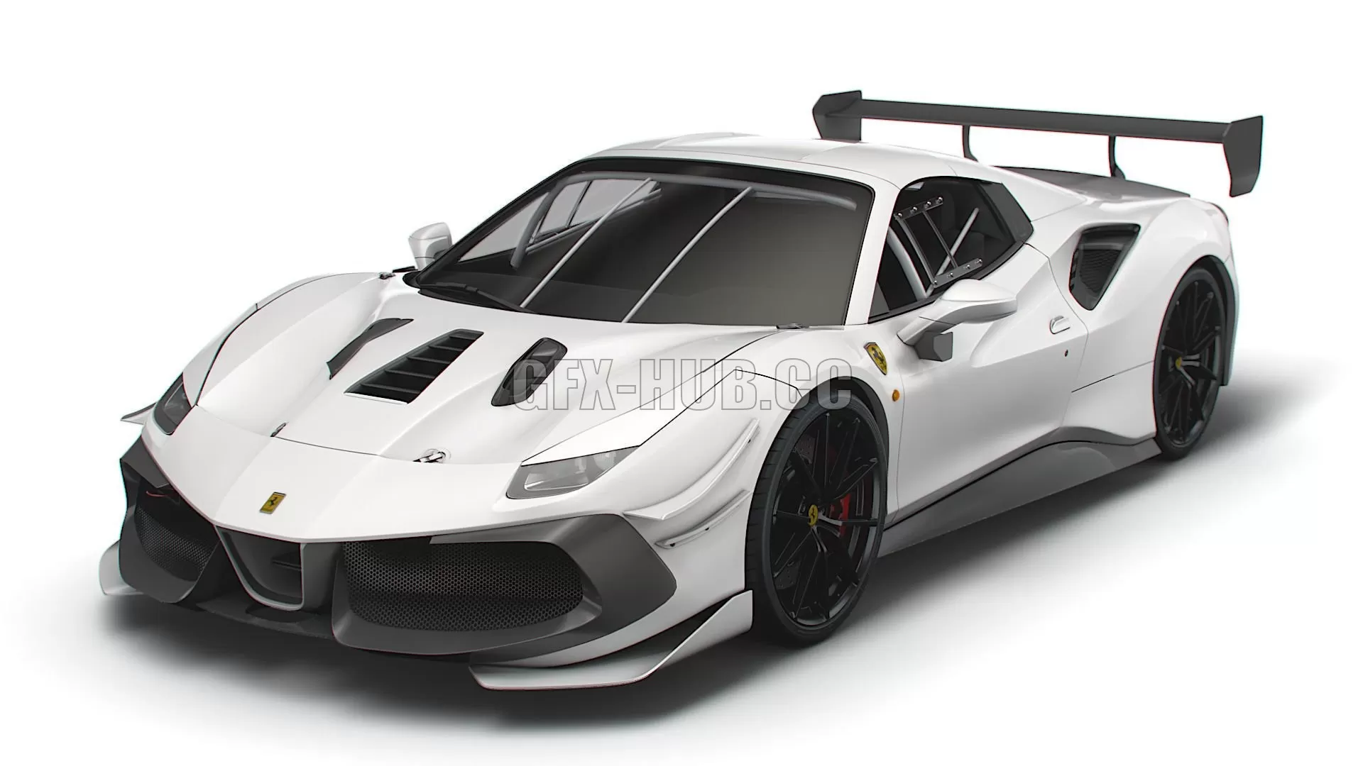 CAR – Ferrari GTB 488 EVO Spider 2021 3D Model