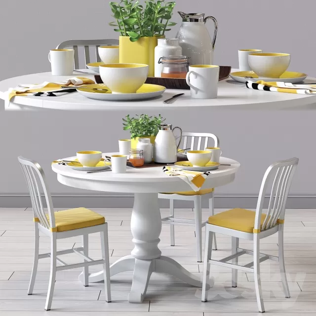 3DSKYMODEL – Dining Table sets – 4339