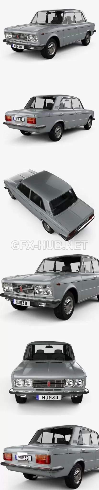 CAR – Fiat 125 1967  3D Model
