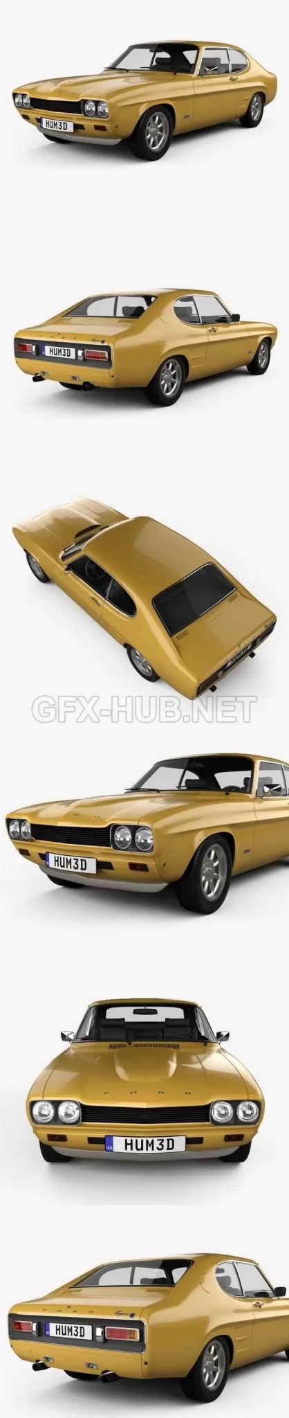 CAR – Ford Capri RS 2600 1970  3D Model