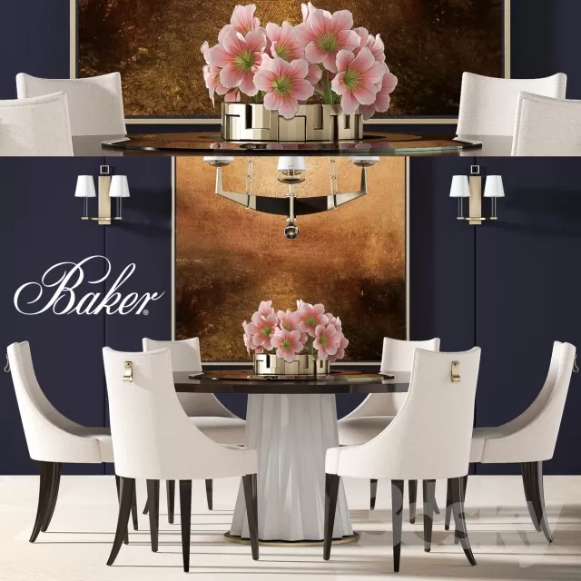 3DSKYMODEL – Dining Table sets – 4344