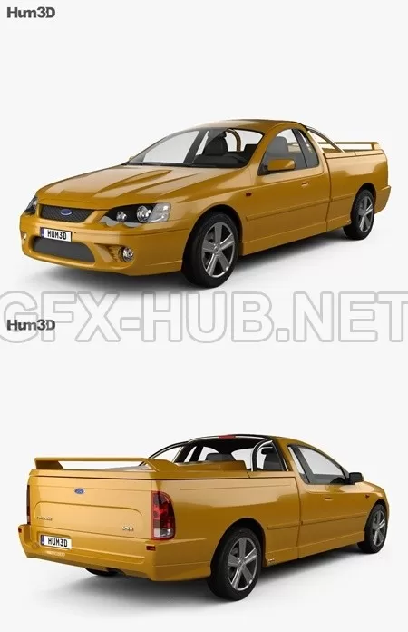 CAR – Ford Falcon Ute XR8 2006  3D Model